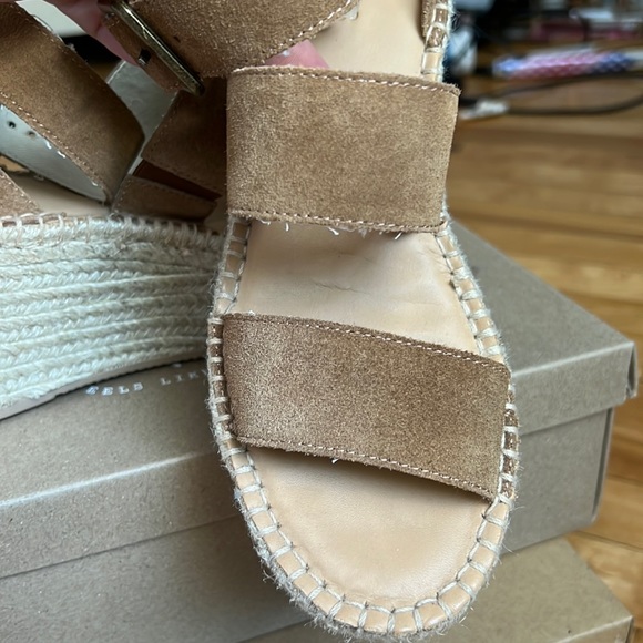 Palma Suede Espadrille Platform Sandals | Size 8 | New! - Picture 5 of 8